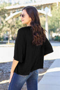 Basic Bae Full Size Round Neck Drop Shoulder T-Shirt - Hovatok