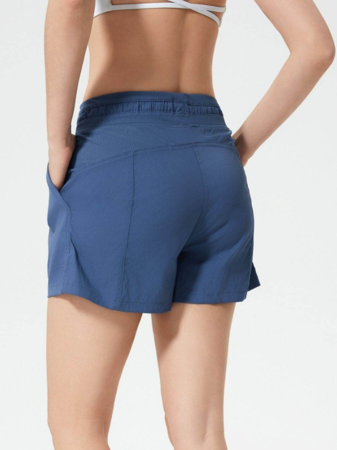 Millennia Drawstring Active Shorts with Pockets - Hovatok