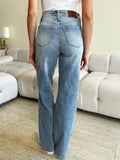 Judy Blue Full Size High Waist Wide Leg Jeans - Hovatok