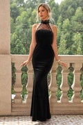 Lace Detail Sleeveless Maxi Dress - Hovatok