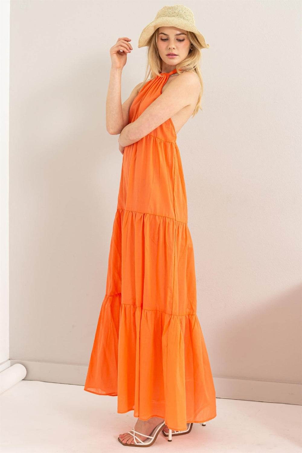 HYFVE Halter Neck Cover Up Maxi Dress - Hovatok