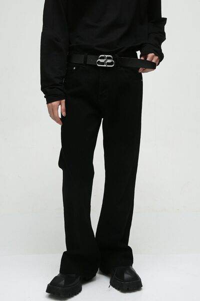 Men's Slim Bootcut Jeans - Hovatok