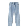 Mid Rise Baggy Jeans with Pockets - Hovatok