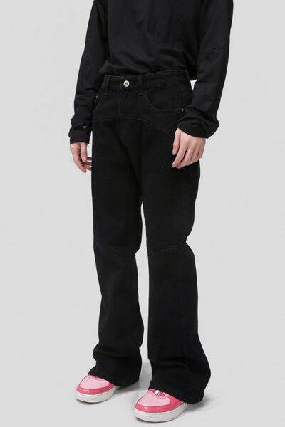 Mid Rise Jeans with Pockets - Hovatok