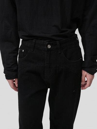 Mid Rise Jeans with Pockets - Hovatok