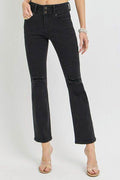 RISEN Full Size High Rise Wide Waistband Ankle Bootcut Jeans - Hovatok