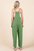 Culture Code Full Size Sleeveless Wide Leg Jumpsuit with Pockets - Hovatok