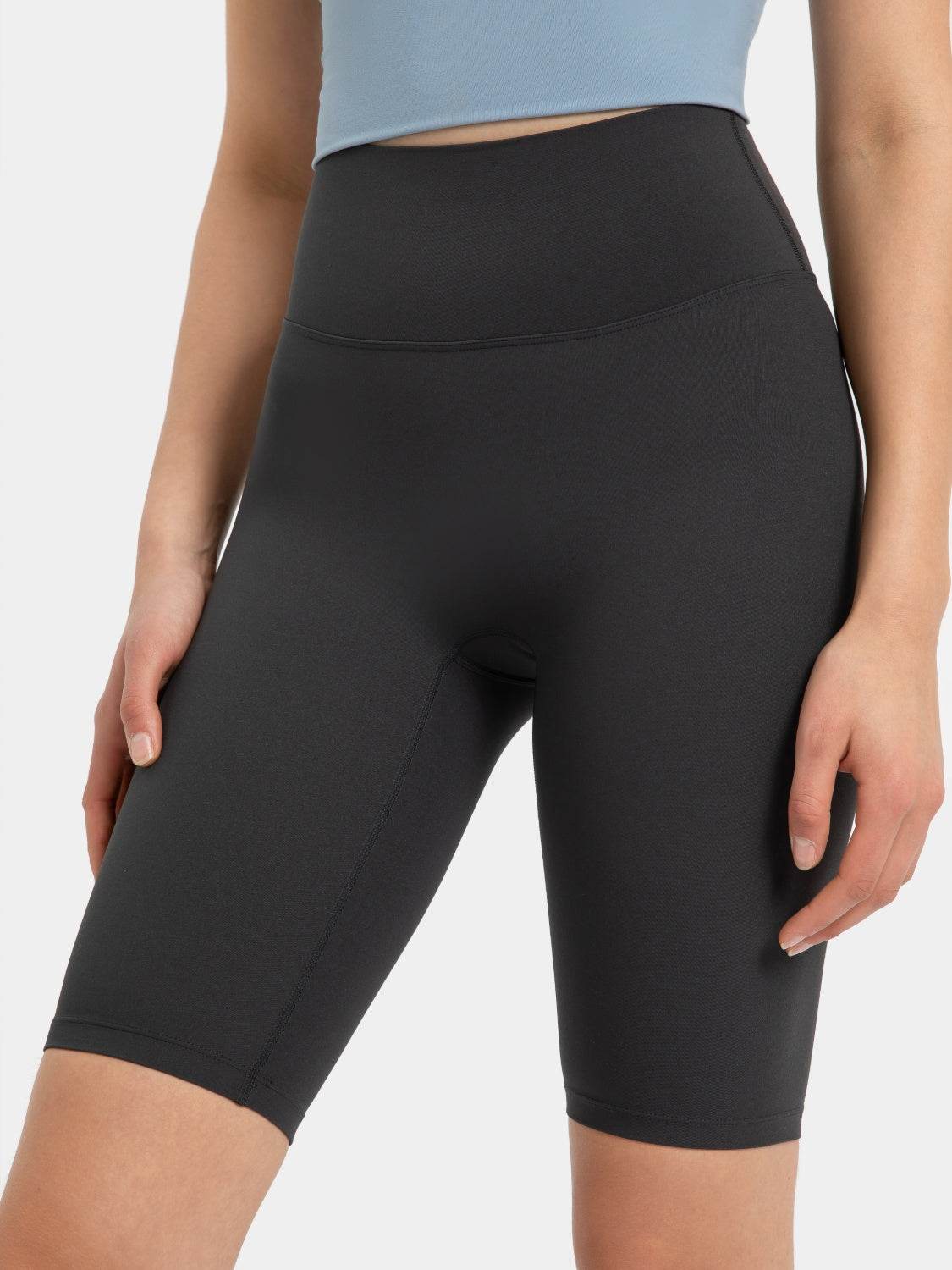 Millennia High Rise Wide Waistband Active Shorts - Hovatok