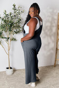 Double Take Full Size Wide Strap Overall with Pockets - Hovatok
