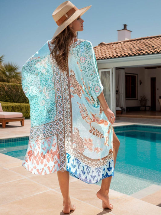 Printed Open Front Cover-Up - Hovatok