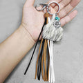 Turquoise Fringe Detail Key Chain - Hovatok