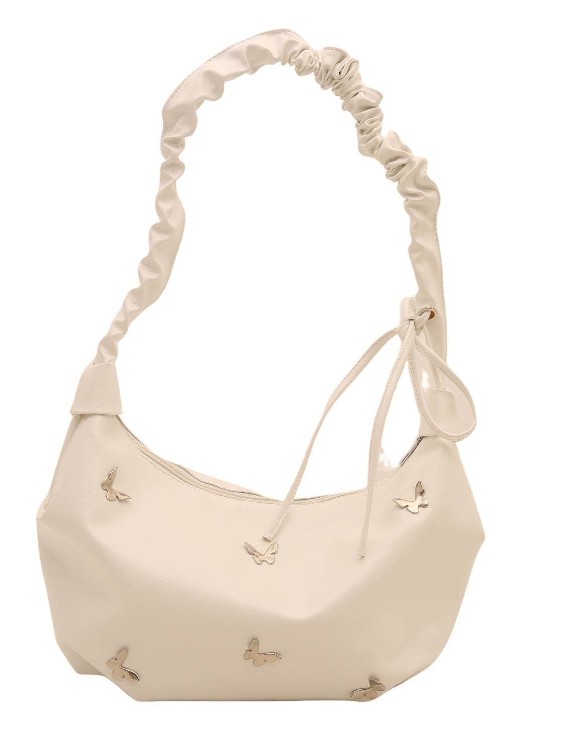 Butterfly Ruched Strap Shoulder Bag - Hovatok