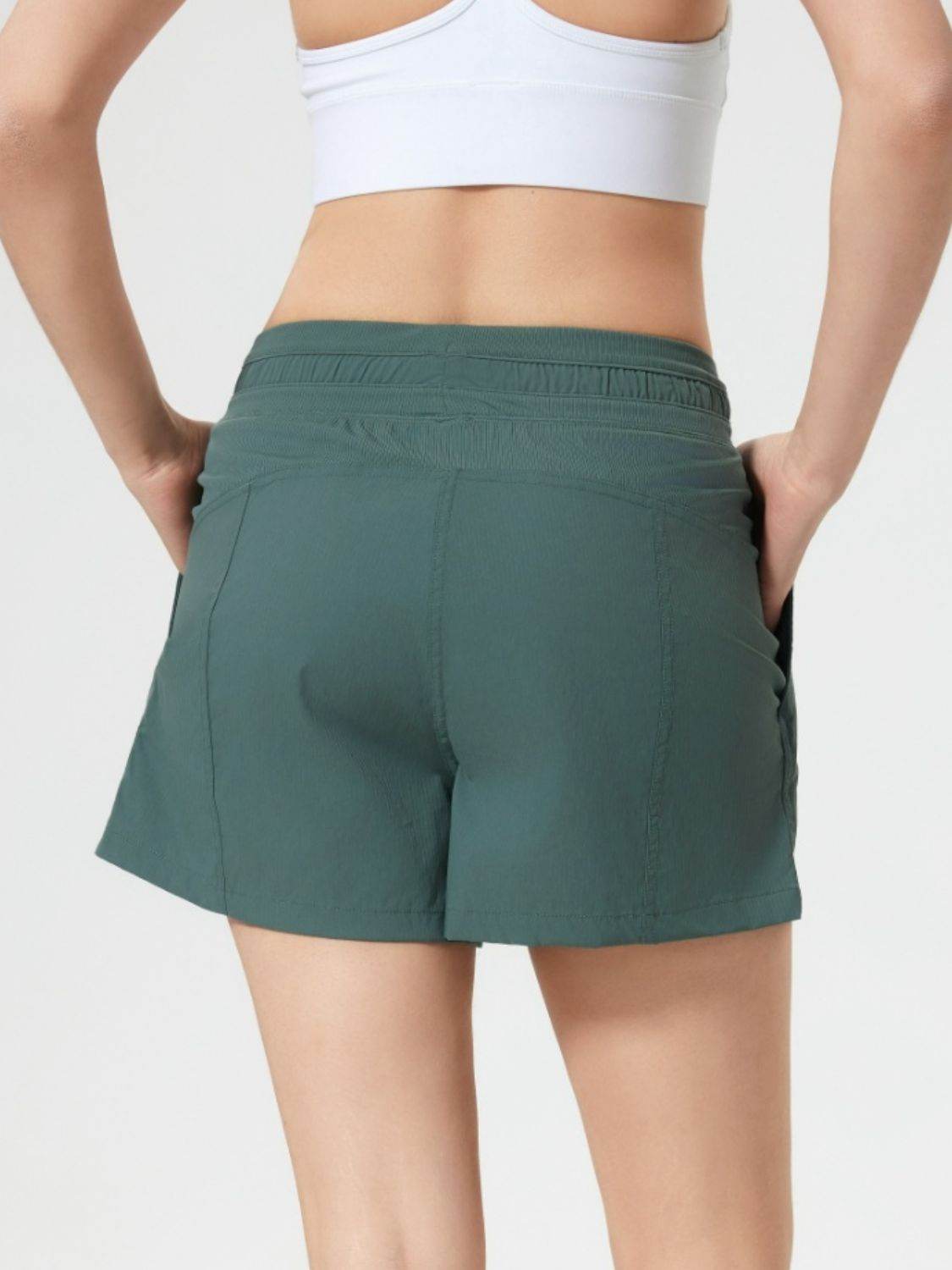 Millennia Drawstring Active Shorts with Pockets - Hovatok