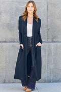 Basic Bae Full Size Open Front Long Sleeve Cover Up - Hovatok