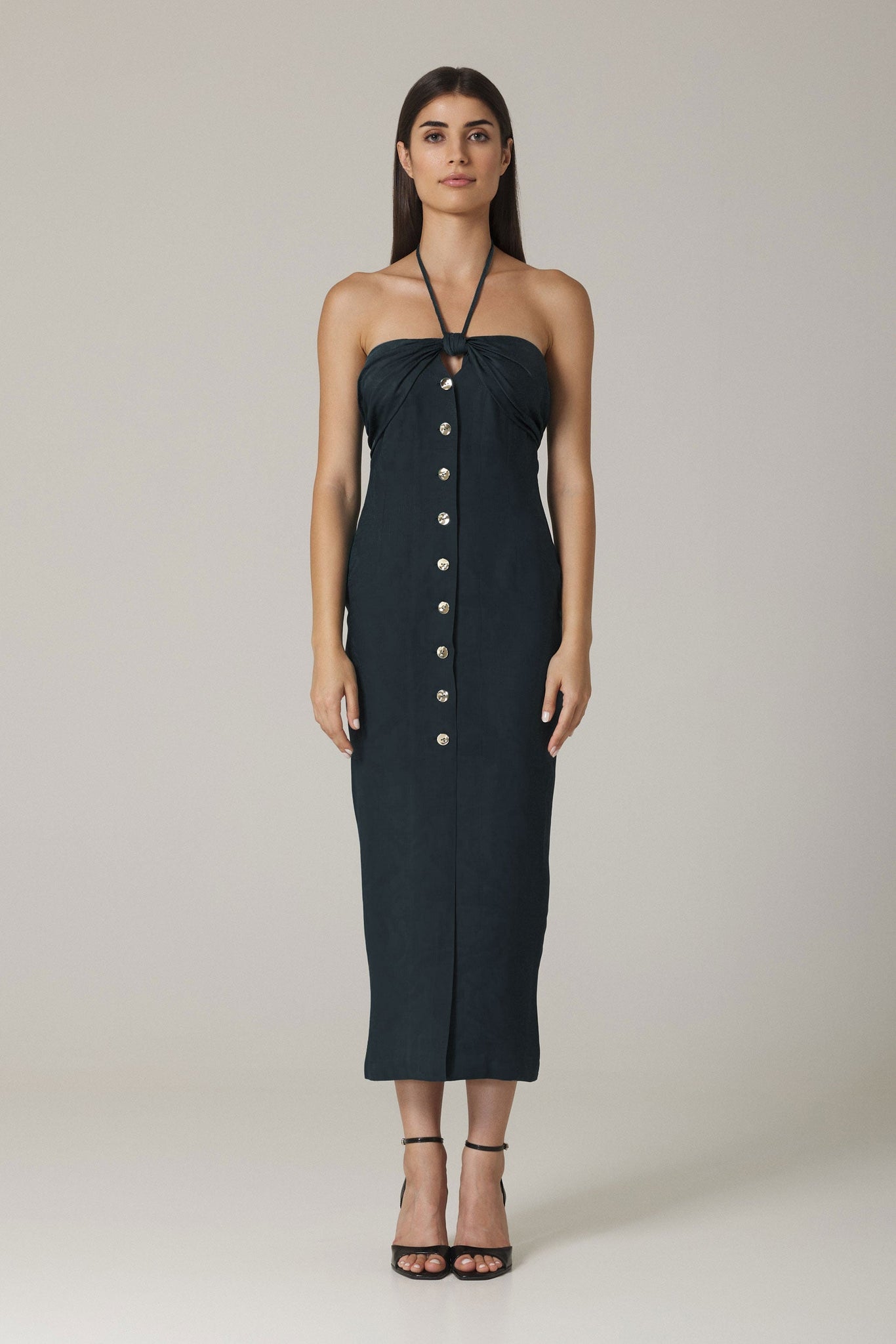 CHLOE STRAPLESS DRESS IN BLACK
