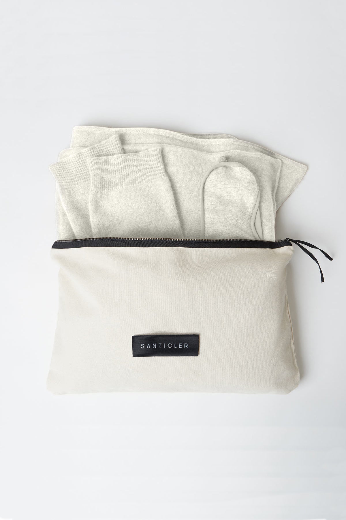 CLOUD NINE CASHMERE TRAVEL SET IN SUGAR