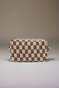 Zenana Checkered Pattern Knitted Cosmetic Pouch - Hovatok