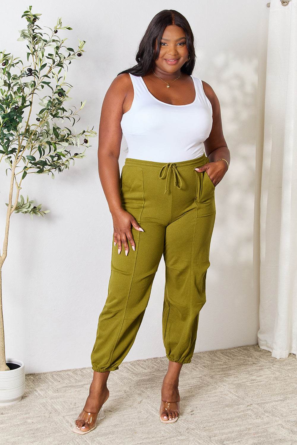 Culture Code Full Size Drawstring Sweatpants with pockets - Hovatok