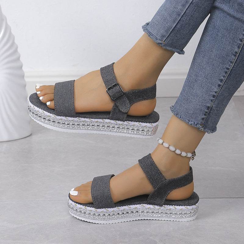 Braided Platform Sandals - Hovatok