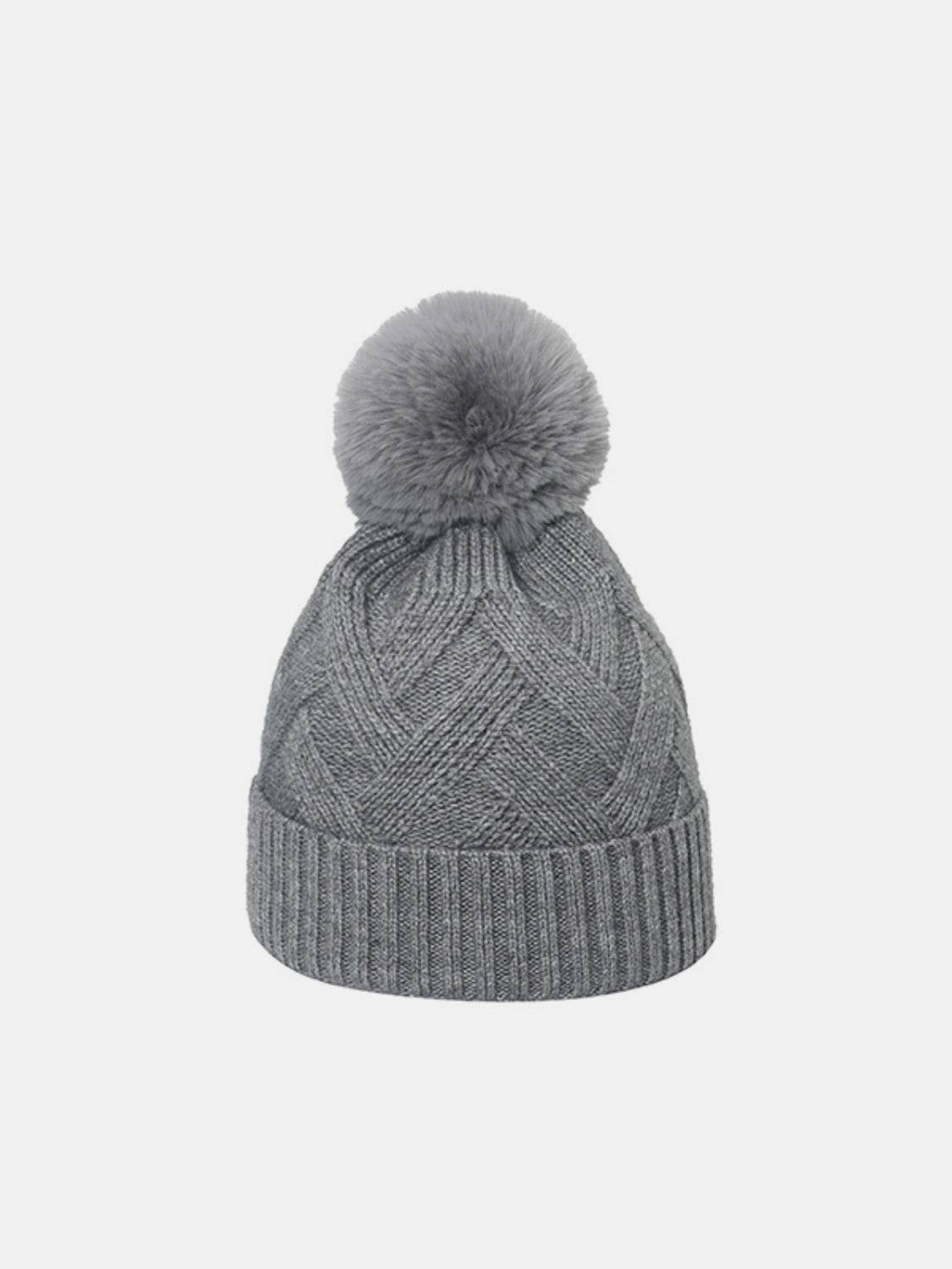 Roll Rim Hat with Pompom - Hovatok