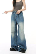 Wide Leg Jeans with Pockets - Hovatok