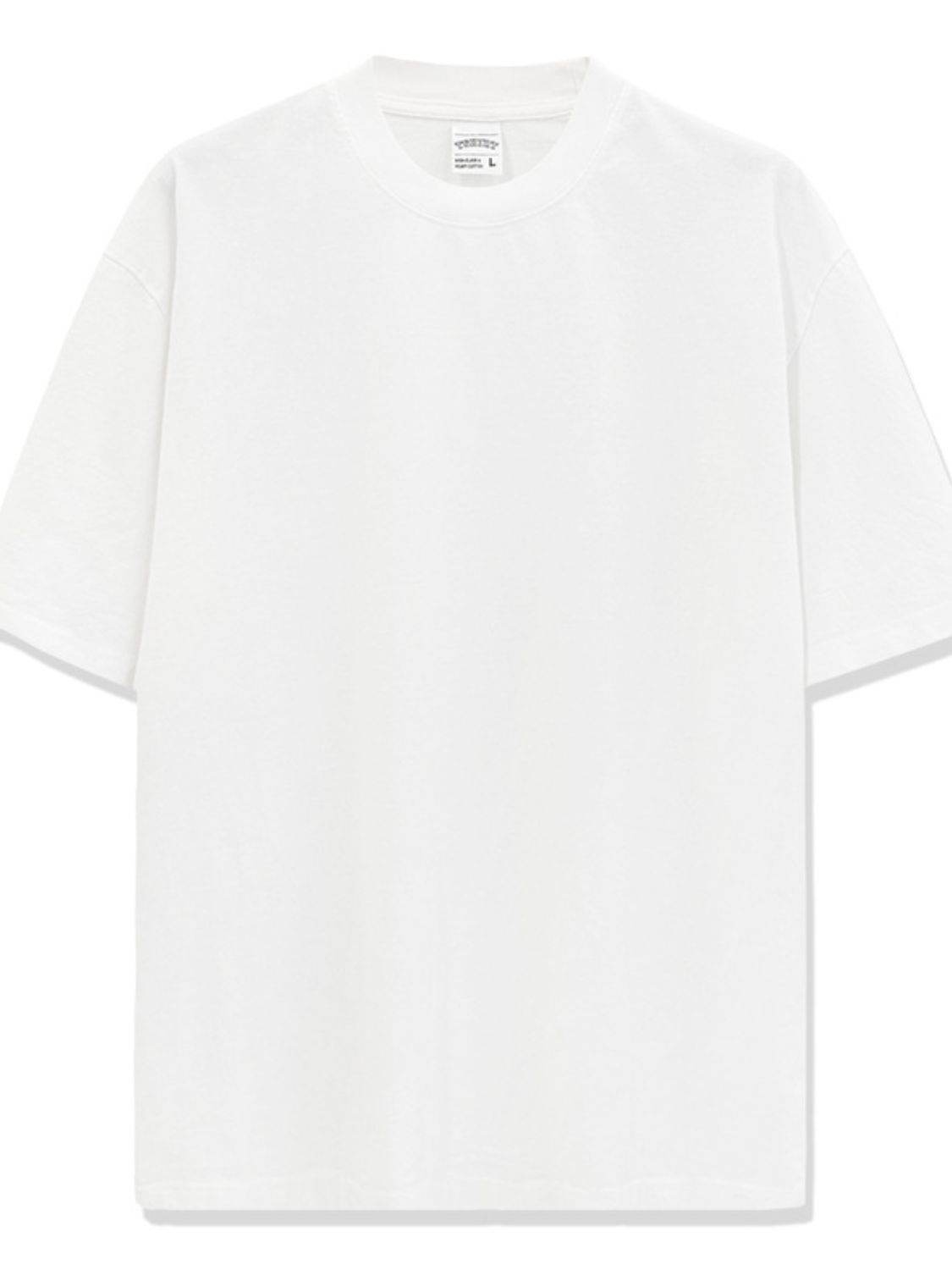 Men's Full Size Round Neck Washed T-Shirt Plus Size - Hovatok