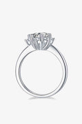Adored 1 Carat Moissanite 925 Sterling Silver Cluster Ring - Hovatok