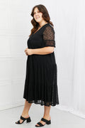 P & Rose Lovely Lace Full Size Tiered Dress - Hovatok