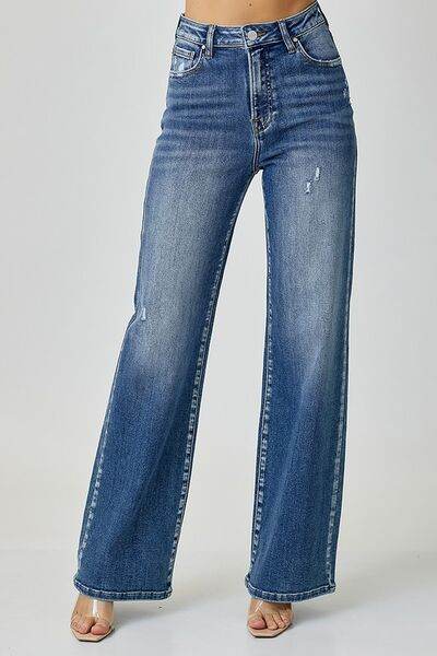 RISEN High Waist Jeans with Pockets - Hovatok