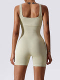 Basic Bae Ribbed Sleeveless Active Romper - Hovatok