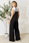 Double Take Full Size Wide Strap Overall with Pockets - Hovatok