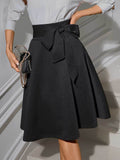 Tied Knee Length Skirt - Hovatok