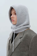 Drawstring Solid Color Thermal Knit Hat - Hovatok