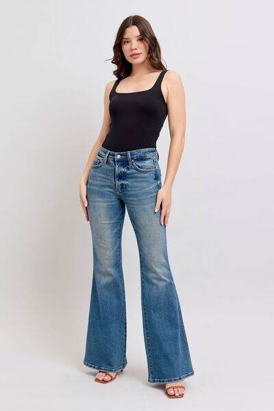 Judy Blue MR Tummy Control Vintage Wash Jeans - Hovatok