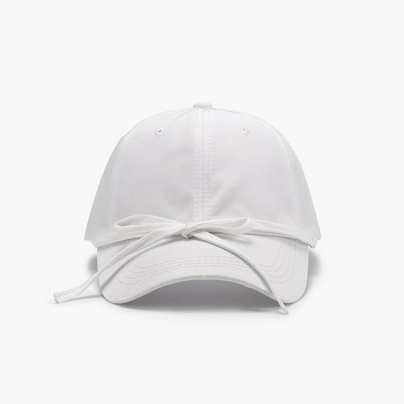 Tied Bow Cotton Baseball Cap - Hovatok