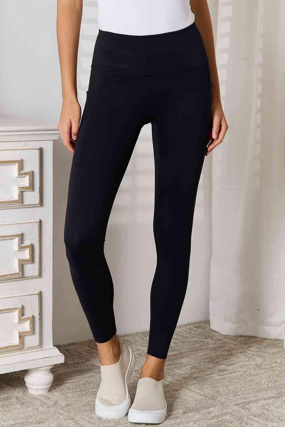 Basic Bae Wide Waistband Sports Leggings - Hovatok