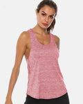 Full Size Scoop Neck Wide Strap Active Tank - Hovatok