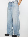 Men's Washed Rhinestone Print Jeans - Hovatok