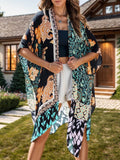 Printed Open Front Cover-Up - Hovatok