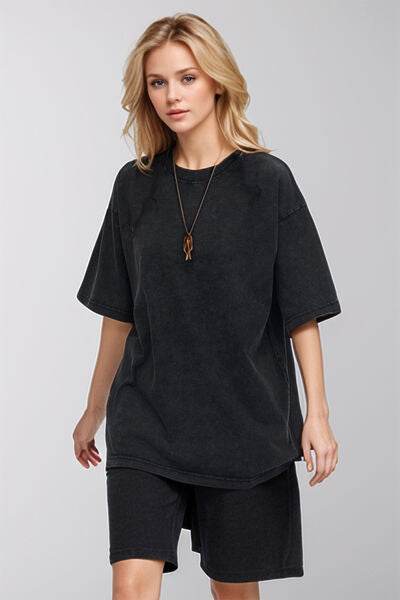 Basic Bae Round Neck Half Sleeve T-Shirt - Hovatok