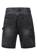 Men's Washed Cargo Denim Shorts - Hovatok