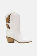 Beast Fashion Butterfly Cut Detail Point Toe Boots - Hovatok