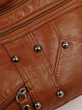 PU Leather Adjustable Strap Shoulder Bag - Hovatok