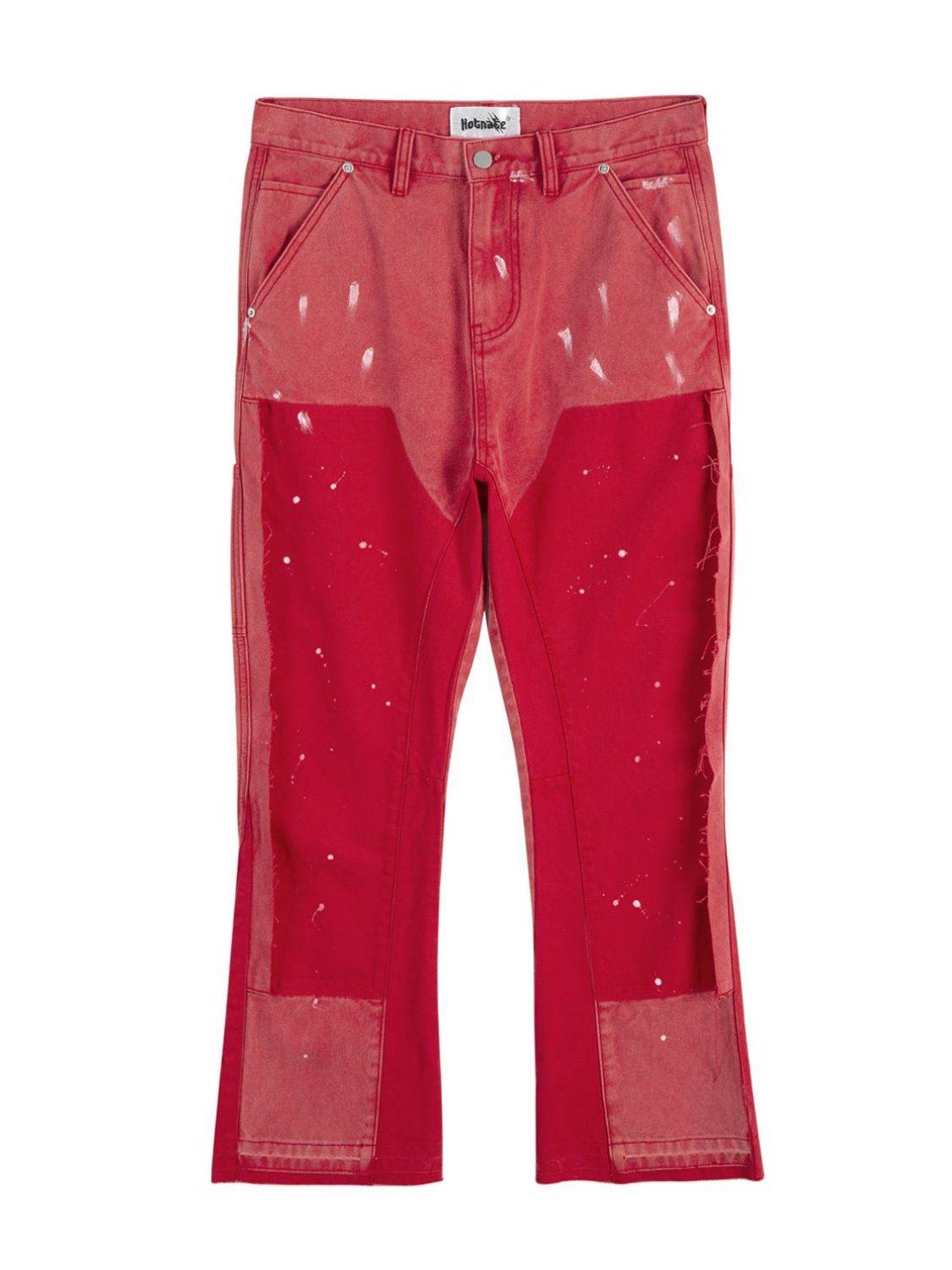 Men's Contrast Washed Bootcut Jeans - Hovatok