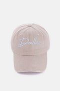 Zenana Washed DALLAS Embroidered Baseball Cap - Hovatok