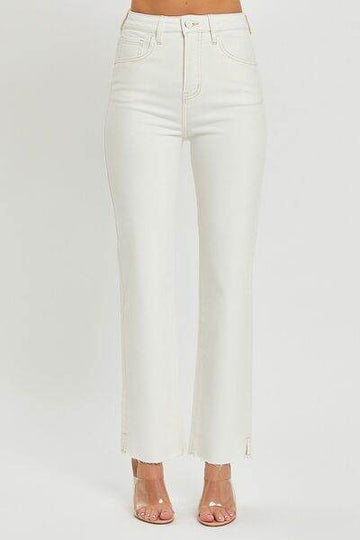 RISEN Full Size High Rise Tummy Control Straight Jeans - Hovatok