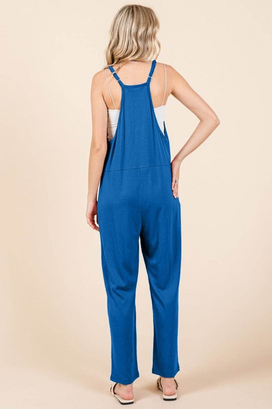 Culture Code Full Size Sleeveless Jumpsuit with Pockets - Hovatok