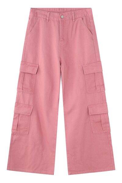 Wide Leg Cargo Jeans - Hovatok