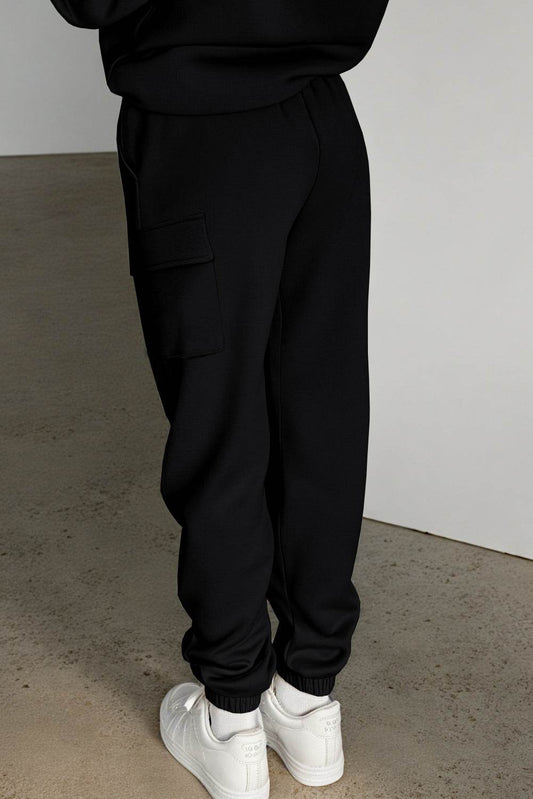 Pocketed Elastic Waist Active Joggers - Hovatok
