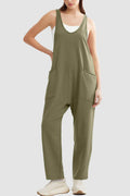 Lovelet Wide Strap Jumpsuit with Pockets - Hovatok